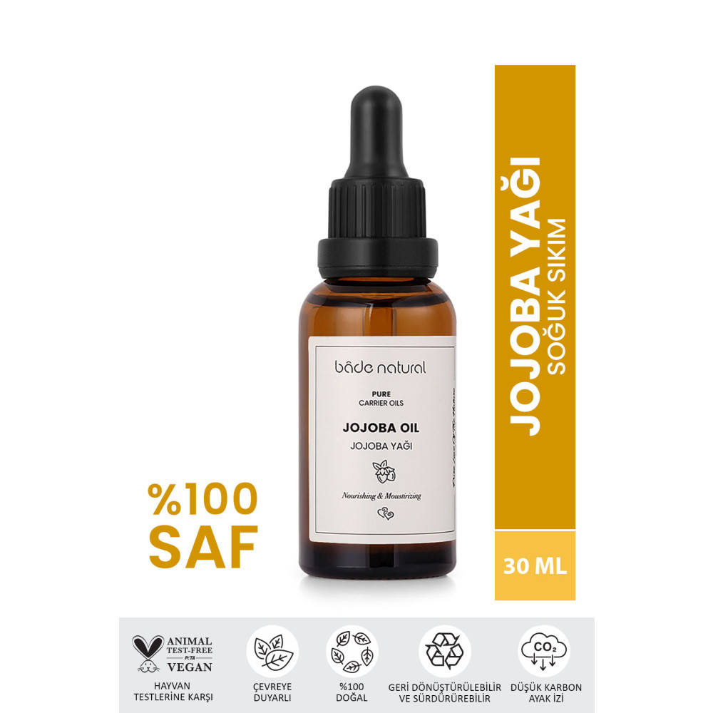 Bade Natural Jojoba Yağı Soğuk Sıkım %100 Saf 30 ml Cilt ve Yüz Bakımı Fiyatı