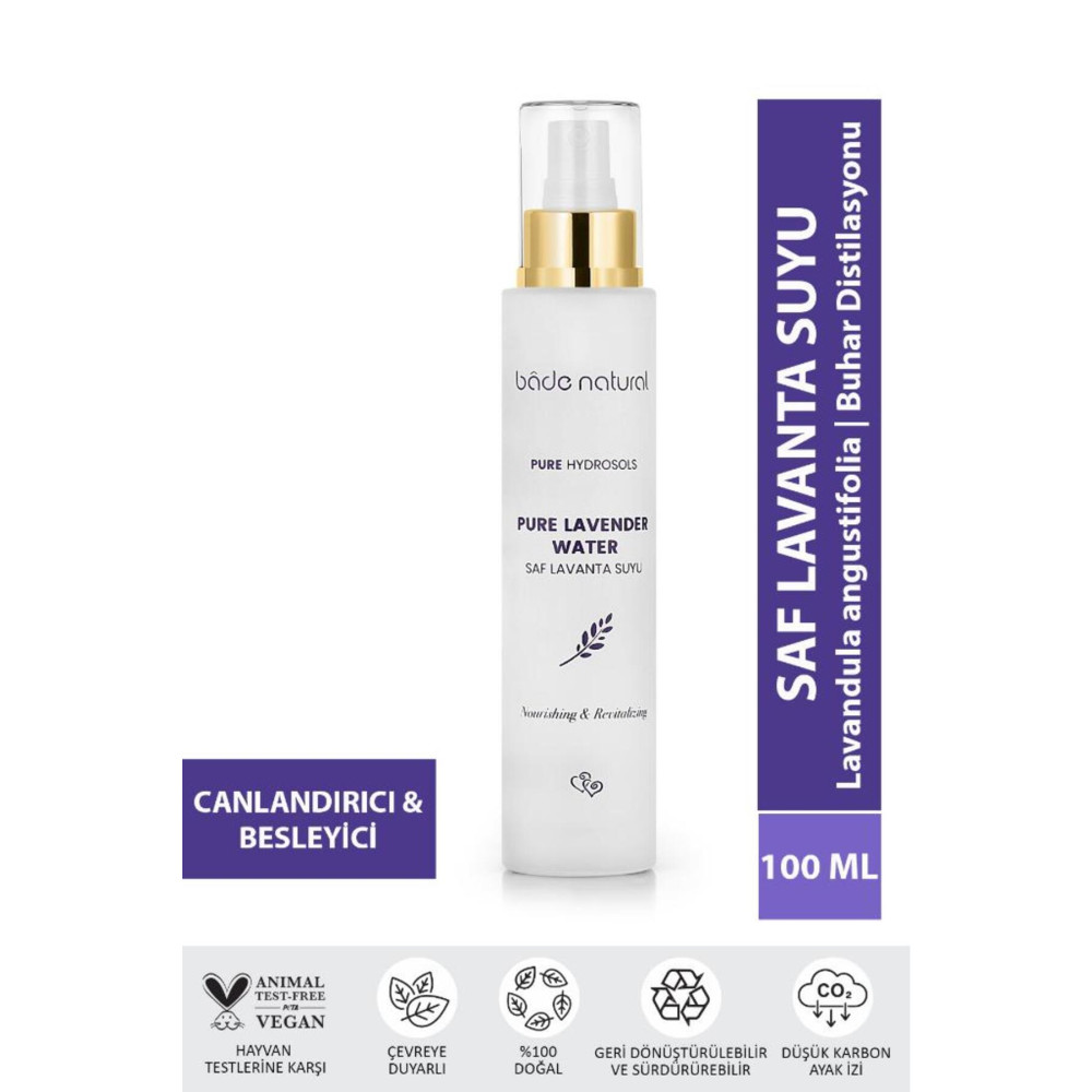 Bade Natural Lavanta Suyu %100 Doğal Ve Saf Canlandırıcı Ve Besleyici Etkili Tonik 100 ml Cilt ve Yüz Bakımı Fiyatı