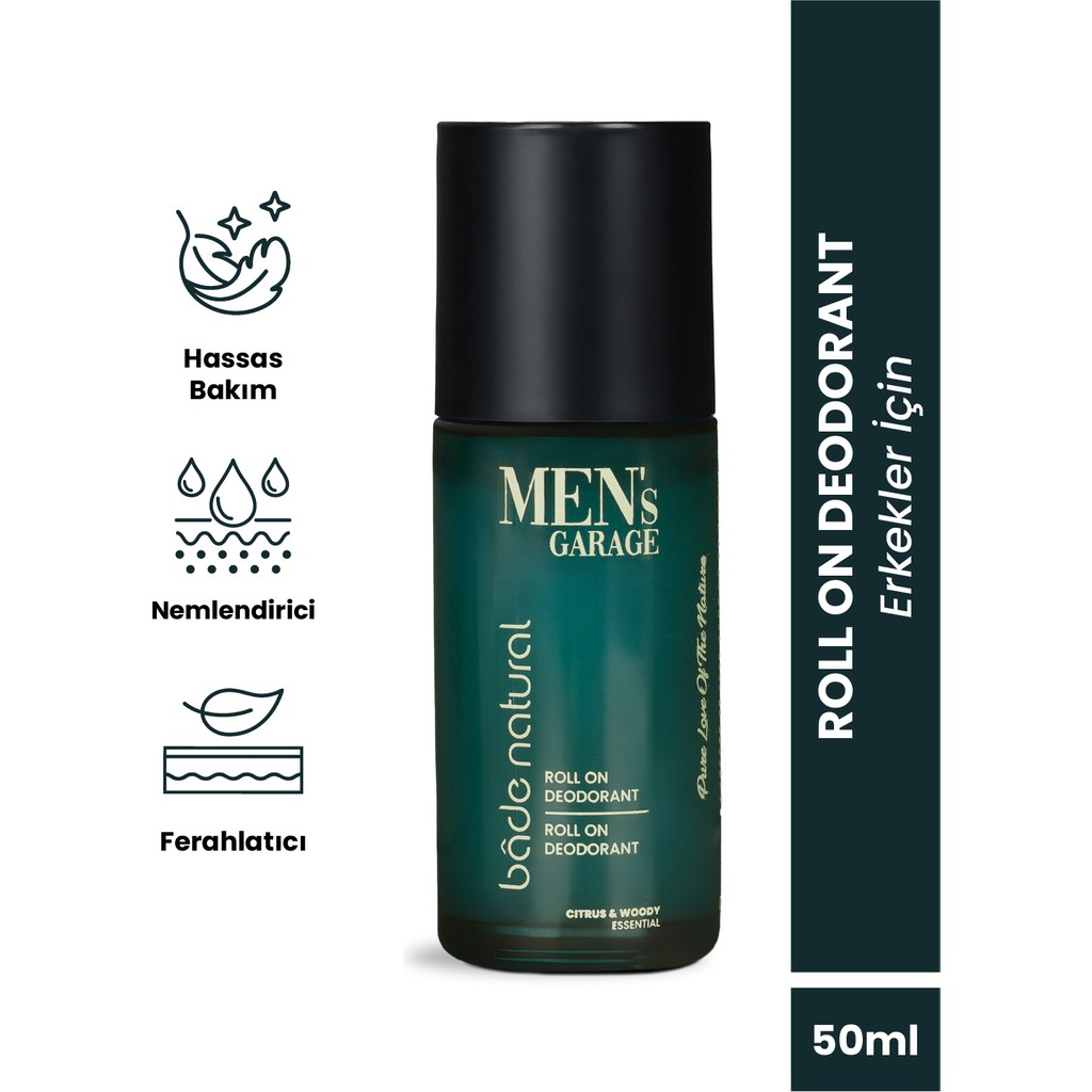 Bade Natural Men's Garage Roll On Deodorant Ferahlatıcı ve Ter Kokusunu Önleyici 50 ml Evcil Hayvan Ürünleri Fiyatı