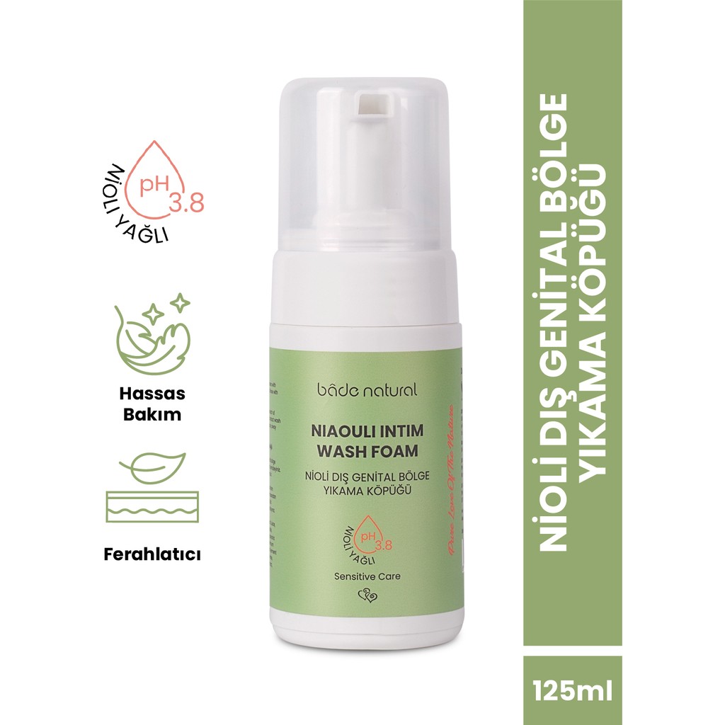 Bade Natural Nioli Yağlı Dış Genital Bölge Yıkama Köpüğü Ph 3.8 %100 Doğal 125 ml - 1 adet Diğer Fiyatı