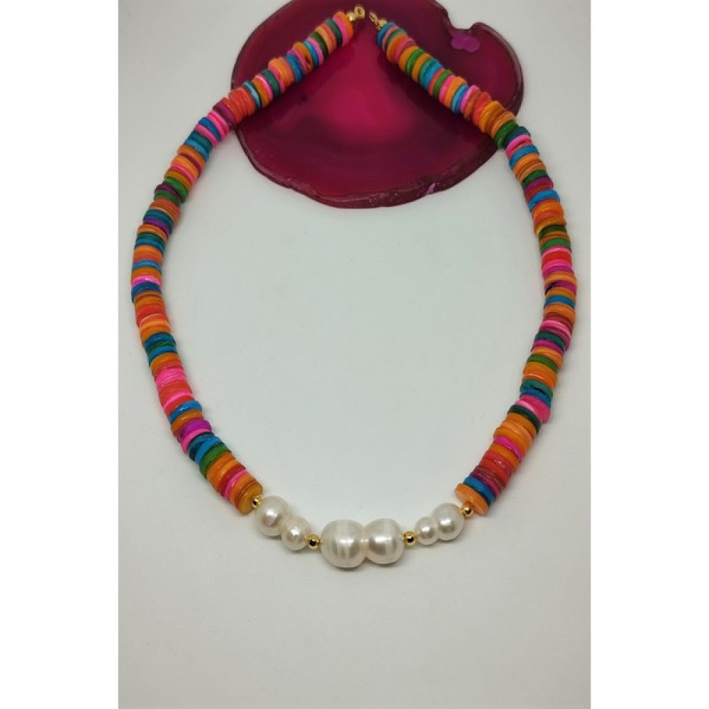 Badeaccessories Gerçek Inci, Renkli Sedef Doğaltaş Kolye İnci Kolye Fiyatı