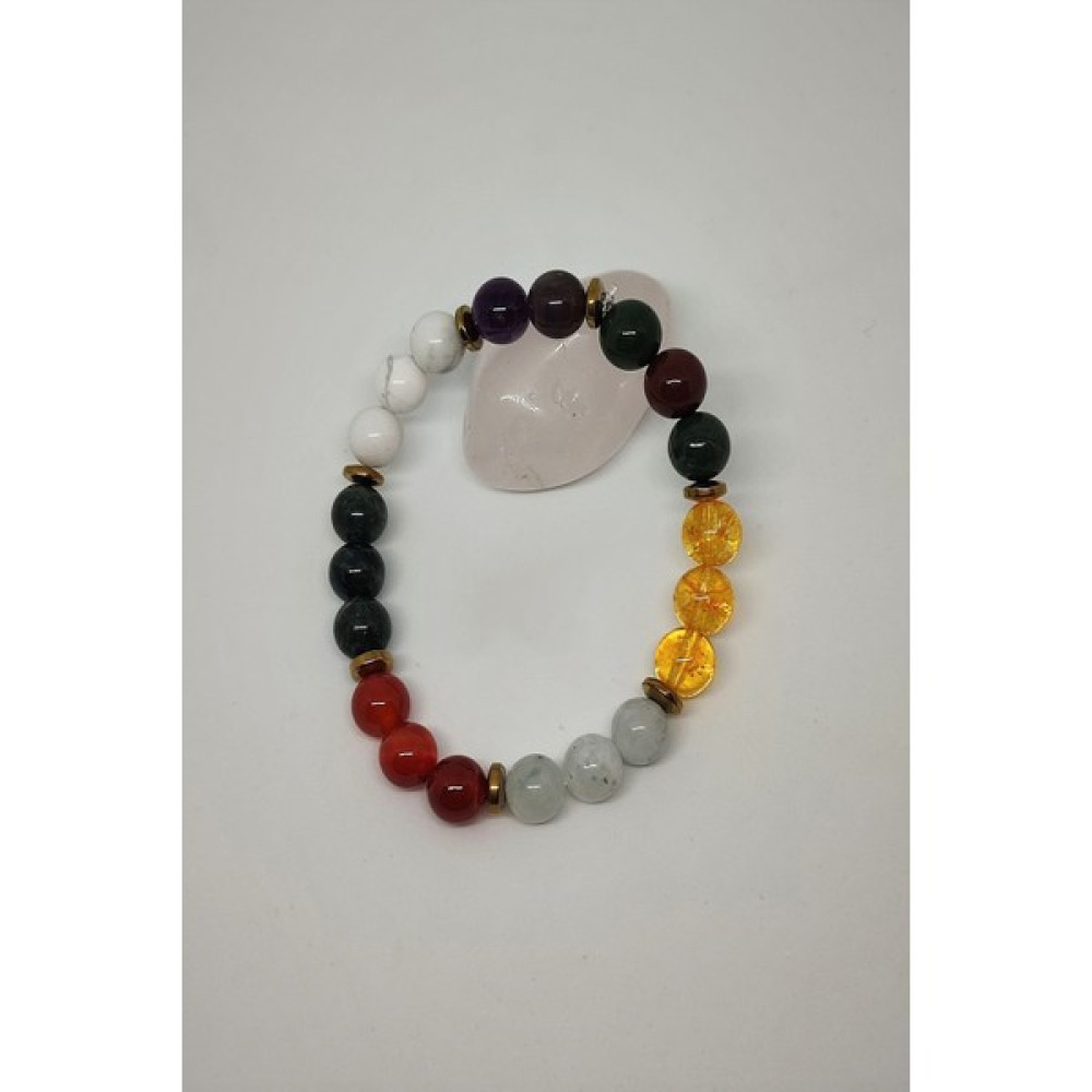 Badeaccessories Kan Taşı, Sitrin, Ametist, Akik, Ay Taşı, Apatit, Havlit, Hematit Doğal Taş Bileklik Saat ve Bileklik Aksesuarı Fiyatı