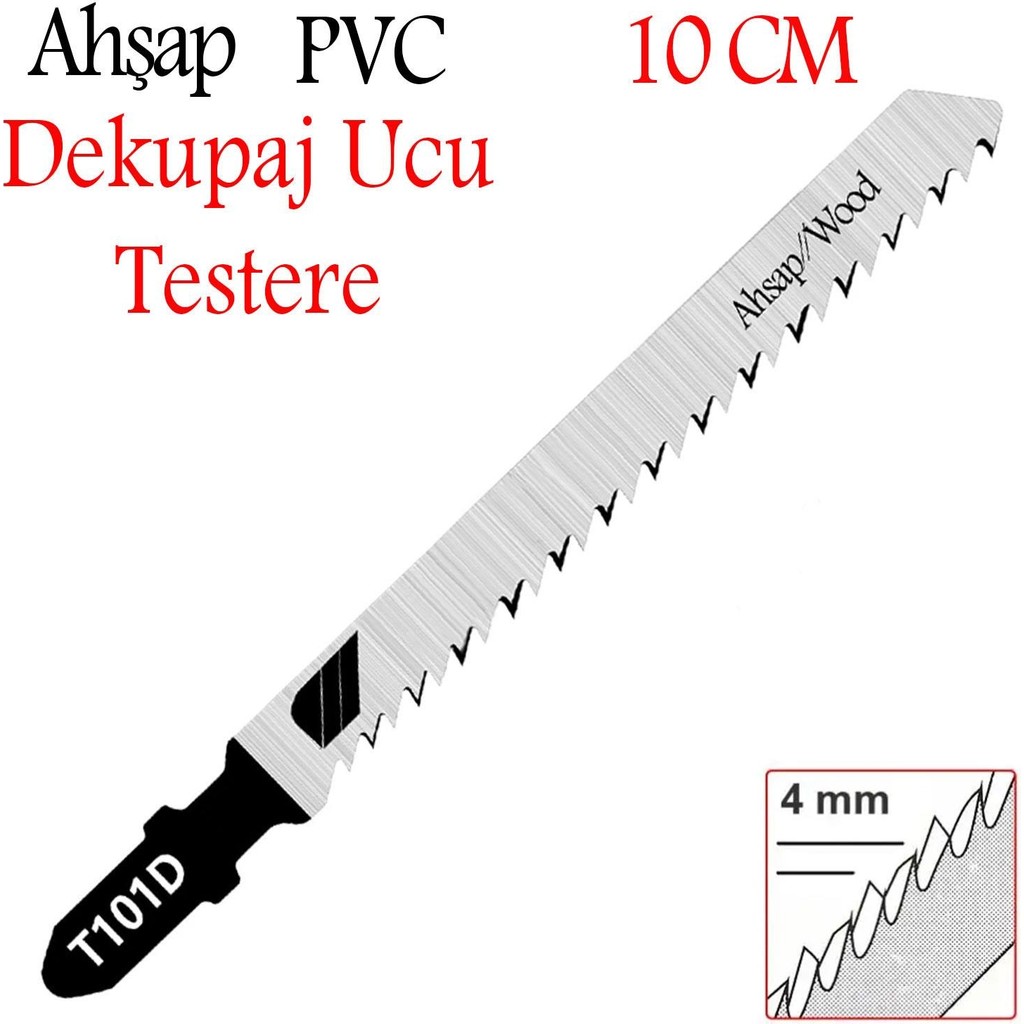 Badem10 Ahşap Kesim Dekupaj Testere Bıçağı Bıçak T101D Dekupaj Testere Fiyatı