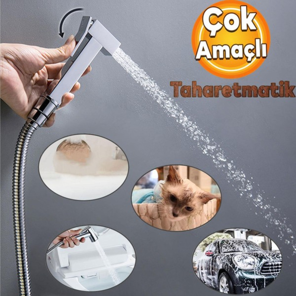 Badem10 Ara Musluk Filtreli Metal Lüks Tuvalet Wc Banyo Klozet Bide Taharet Musluğu Bebek Hayvan Araba Yıkama Musluğu Bataryalar Fiyatı