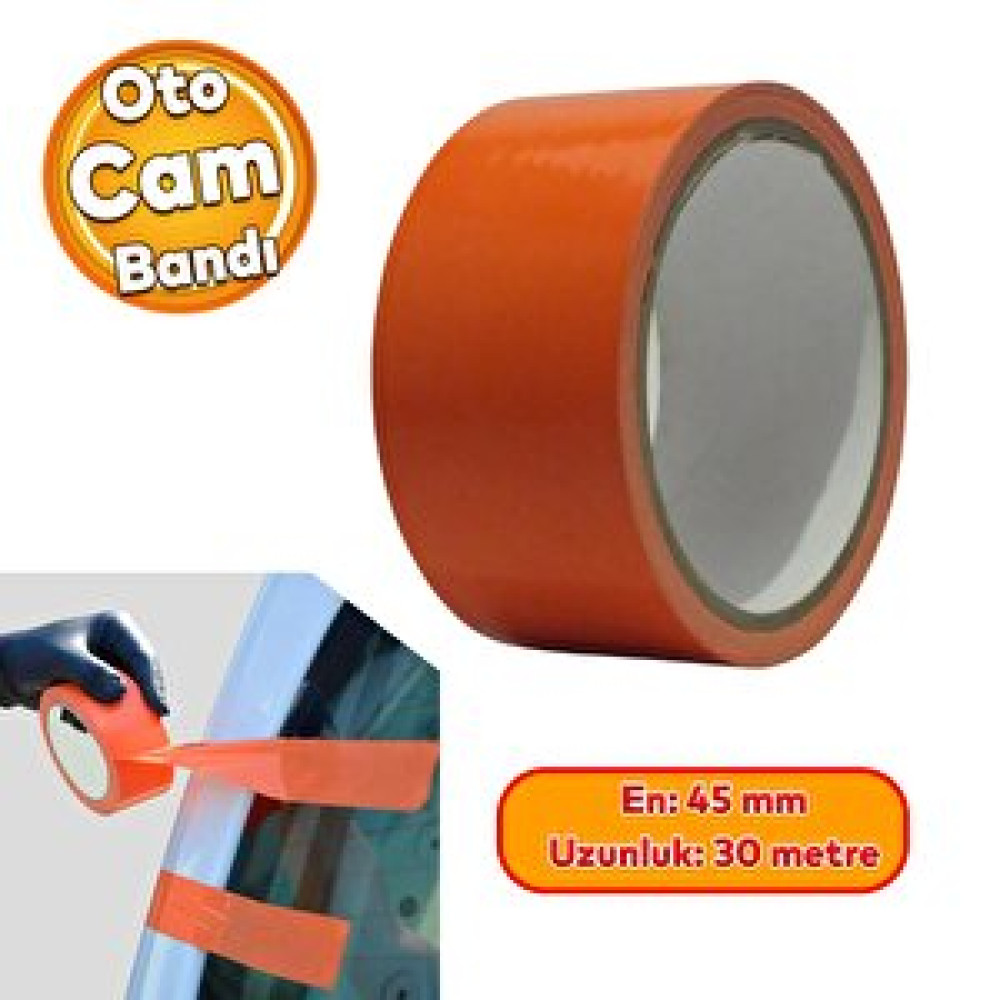 Badem10 Araba Araç Oto Cam Sabitleme Tamir Montaj Bandı İz Bırakmaz Maskeleme Güçlü Bant 45 Mm X 30 Metre Bant Fiyatı