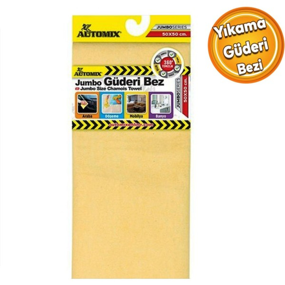 Badem10 Automix Araba Araç Otomobil Oto Yıkama Jumbo Güderi Bez Mikrofiber Döşeme Mobilya Temizlik 50X40 Oto Genel Temizlik Fiyatı