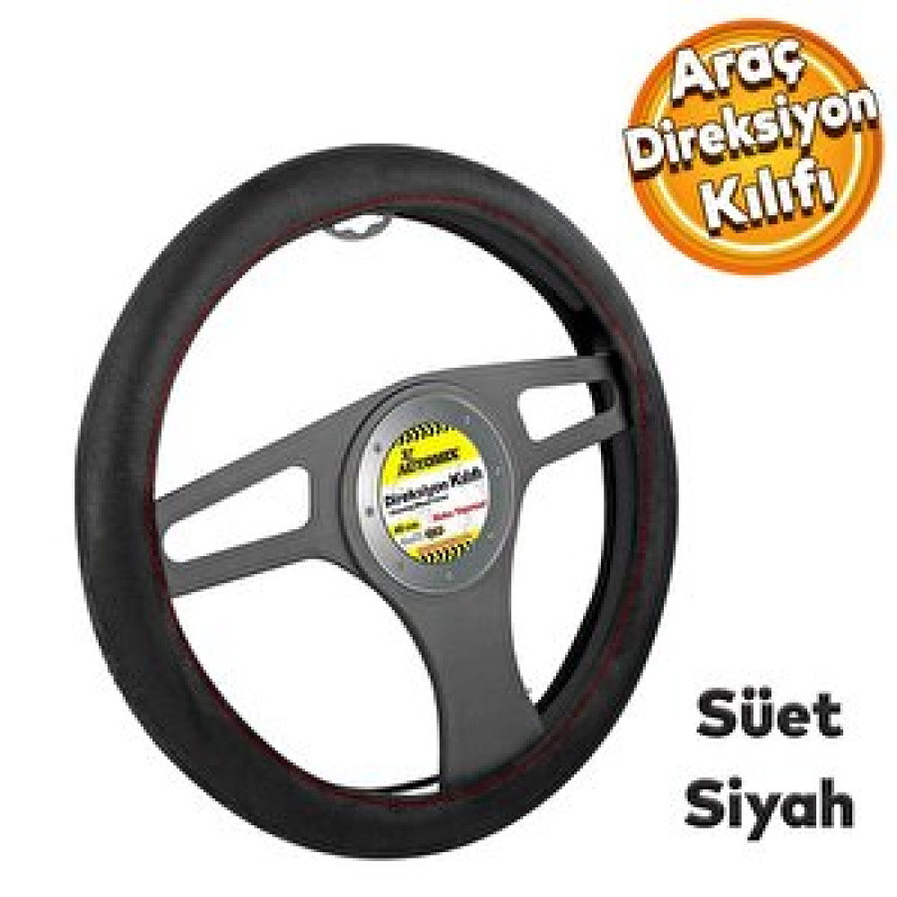 Badem10 Automix Araç Araba Otomobil Direksiyon Koruma Kılıf Oto Kılıfı 36 38 Cm Süet Si̇yah 4331 Oto Koltuk Kılıfı Fiyatı