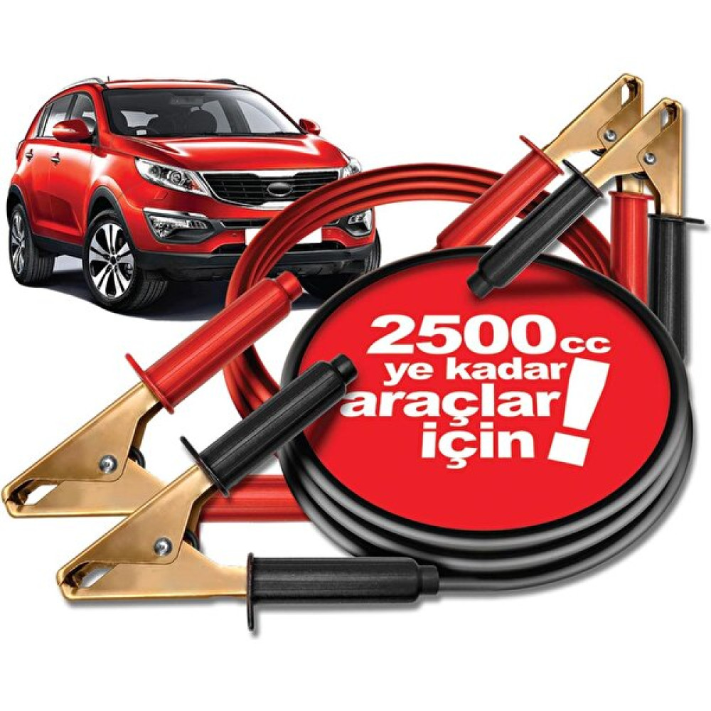 Badem10 Automix Araç Araba Otomobil Oto Akü Akümülatör Takviye Sarj Şarj Kablosu 600 Amper Akü Takviye Kablosu Fiyatı
