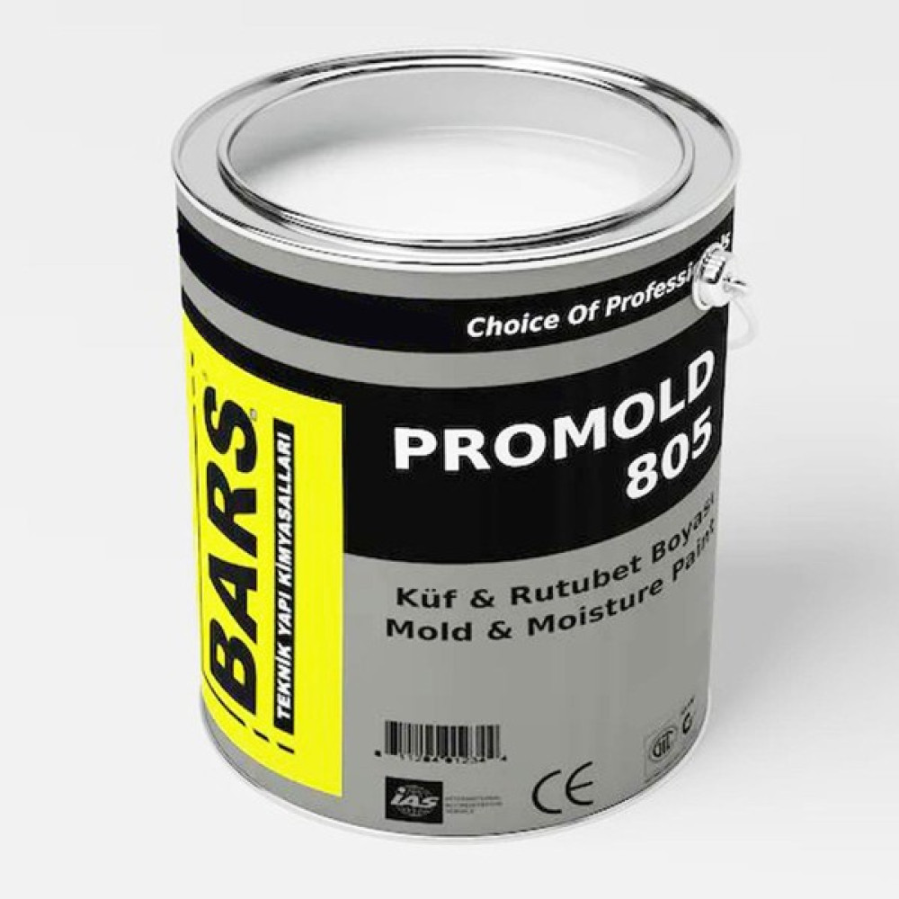 Badem10 Bars Promold 805 Aktif Küf Nem Boyası Duvar Nem Boyası 1 kg - Beyaz İç Cephe Duvar Boyası Fiyatı