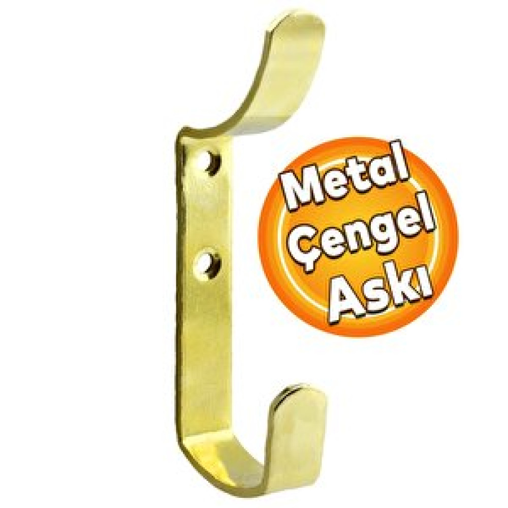 Badem10 Çengel Metal Portmanto Vestiyer Duvar Dolap Elbise Askısı Gold Mobilya Kapı Askılığı Aparatı Vestiyer Fiyatı