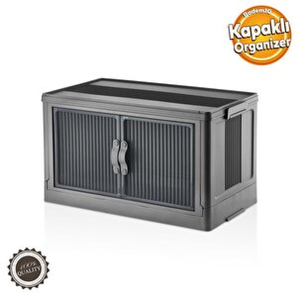 Badem10 Dolap Çamaşır Düzenleyici Sepet Çocuk Odası Katlanır Saklama Kutusu Organizer İstiflenir Antrasit Eşya Saklama Kutusu Fiyatı