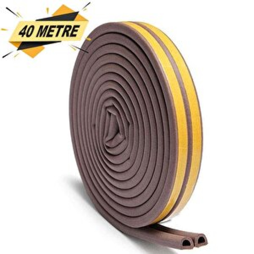Badem10 Kapı Pencere Bandı Fitili Yapışkanlı Soğuk İzolasyon 20x2=40 Metre Kahverengi Bant Fiyatı