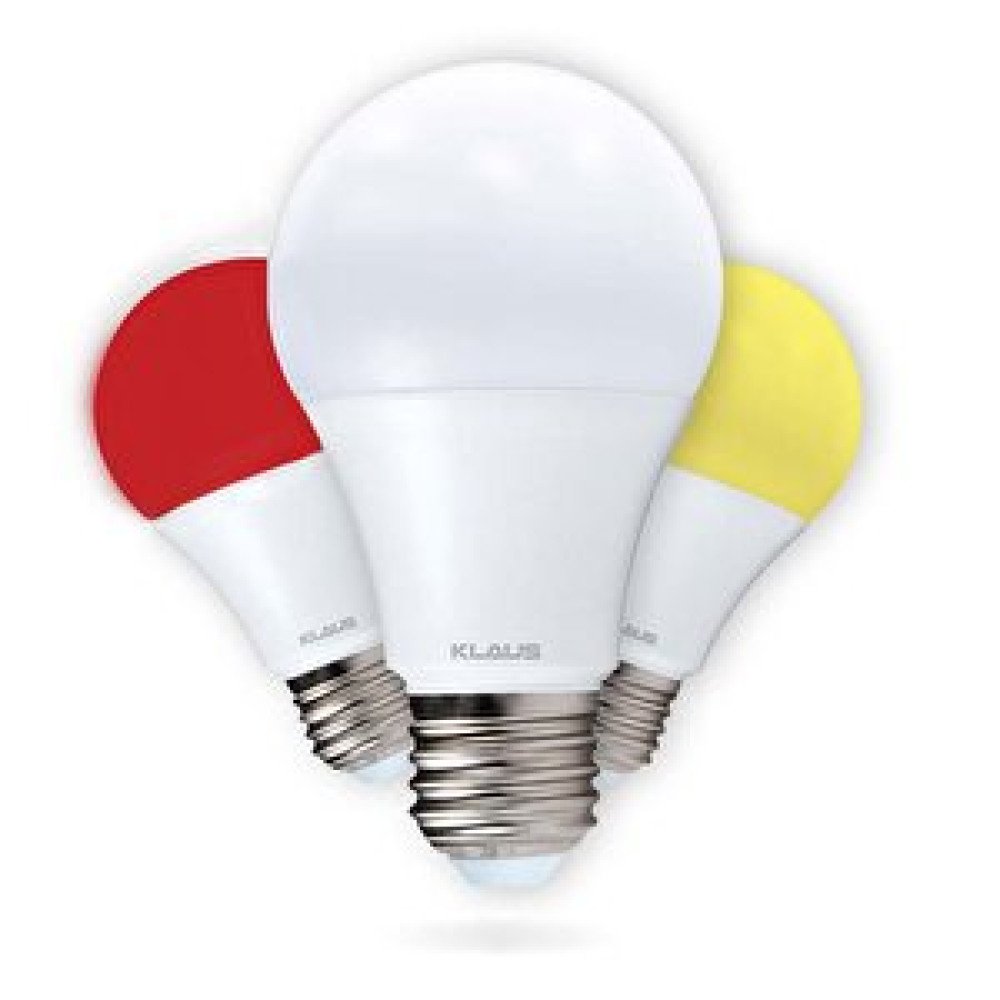 Badem10 Klaus 9w Led Lamba 1 Ampul 3 Renk Bir Arada Beyaz Sarı Kırmızı Led Aydınlatmalar Fiyatı