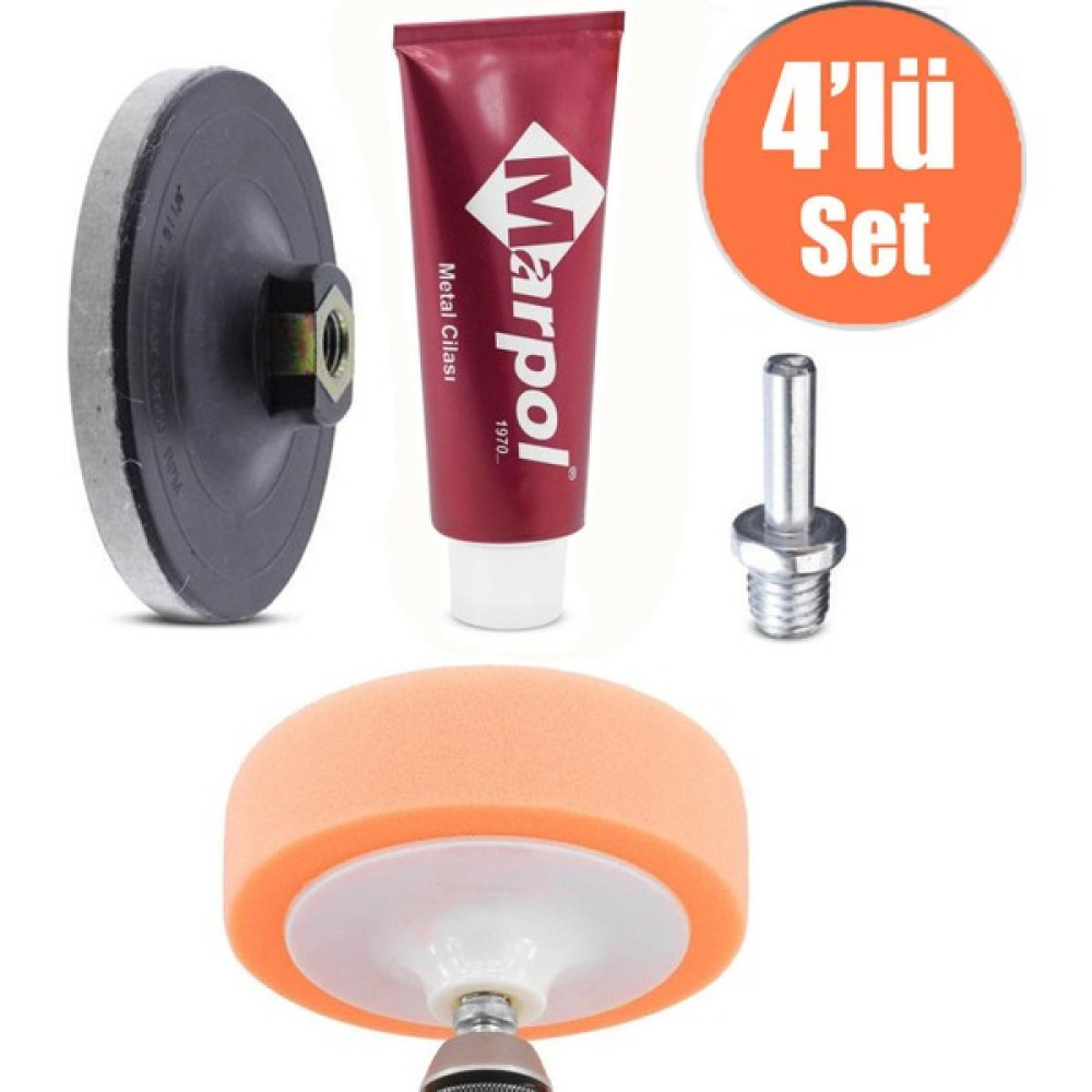 Badem10 Metal Parlatma Cilası Pasta Cila Polisaj Jant Parlatıcı 100 gr (4'lü Set) Oto Çizik Giderici Fiyatı