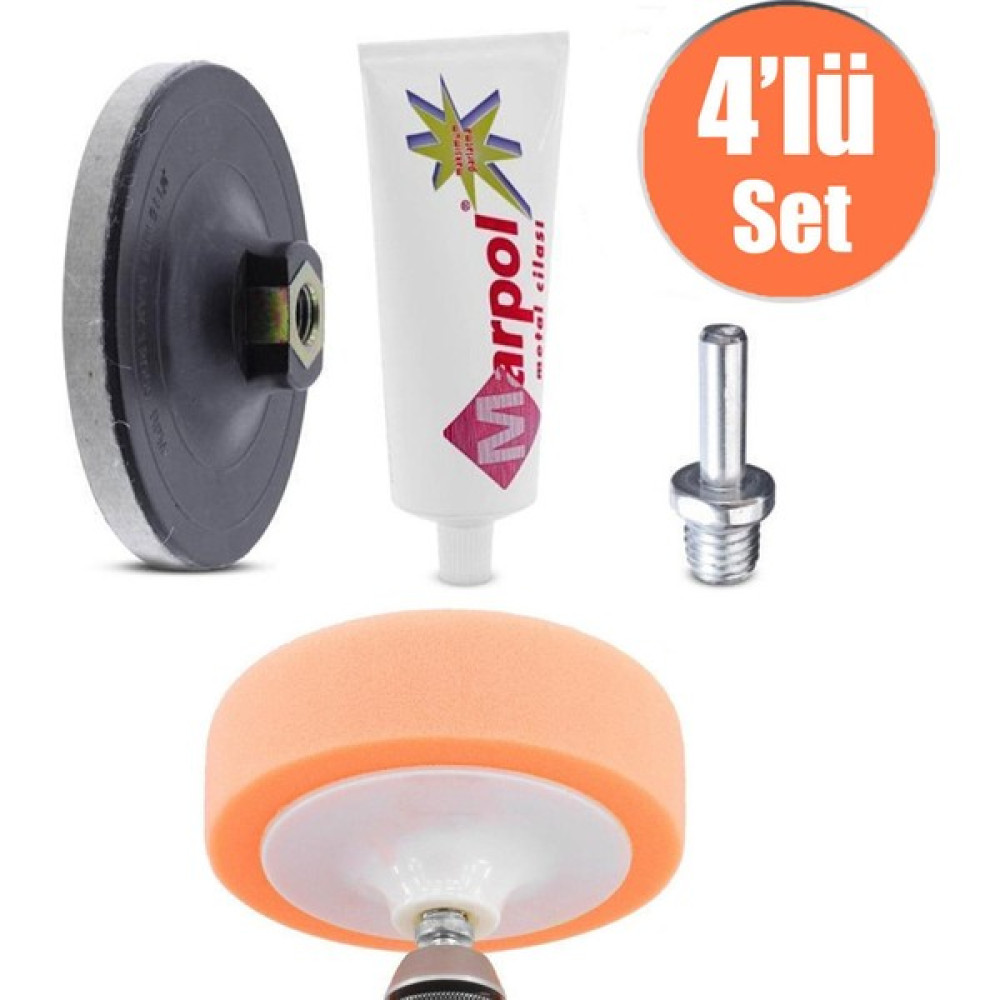 Badem10 Metal Parlatma Cilası Pasta Cila Polisaj Jant Parlatıcı 200 gr (4'lü Set) Oto Çizik Giderici Fiyatı