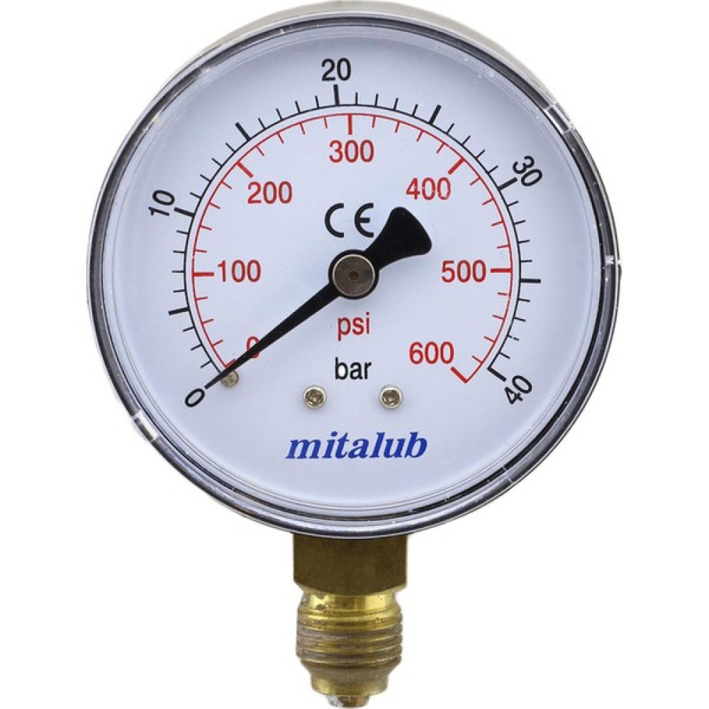 Badem10 Mitalub 63 mm 40 Bar Alttan Çıkışlı Manometre 1/4" Bağlantılı Basınç Ölçer - Siyah Diğer Test ve Ölçüm Cihazları Fiyatı