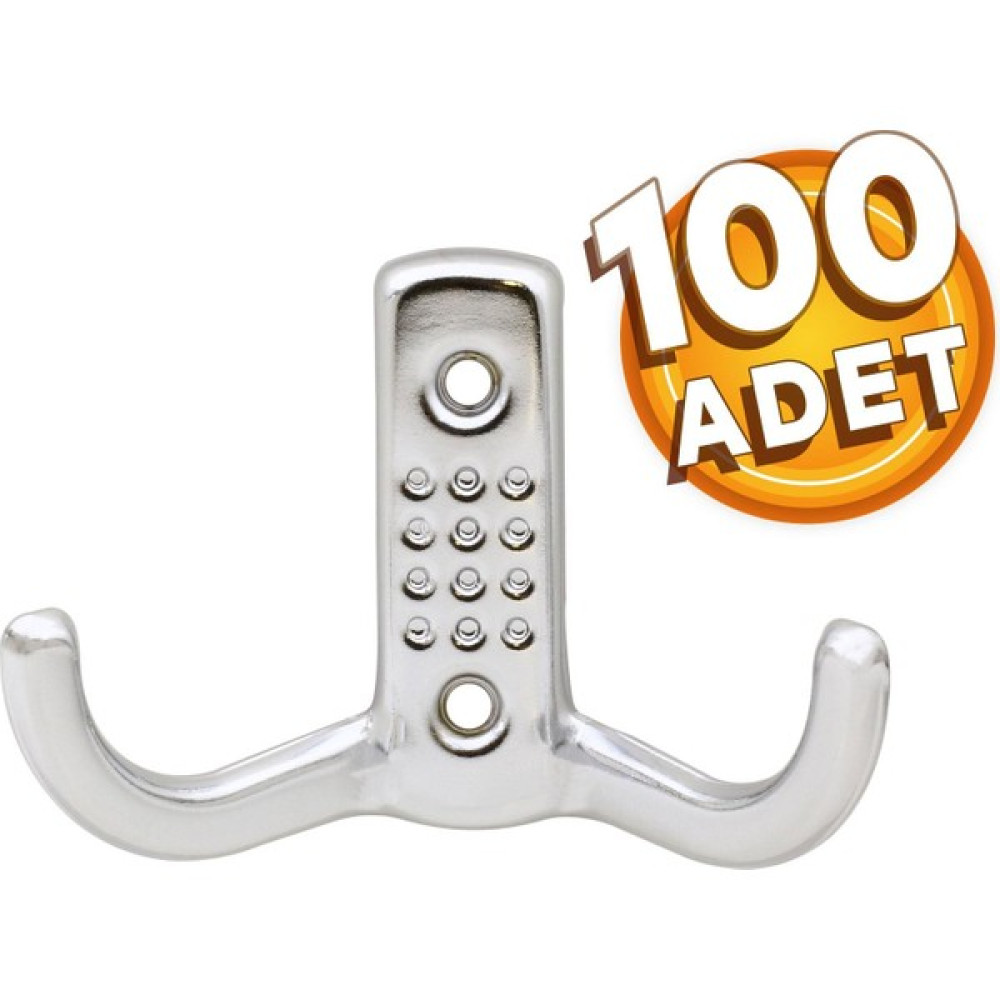 Badem10 Noktalı Askı Portmanto Vestiyer Duvar Dolap Elbise Askısı Mobilya Askılığı Metal Askı (100 Adet) - Renkli Portmanto Fiyatı