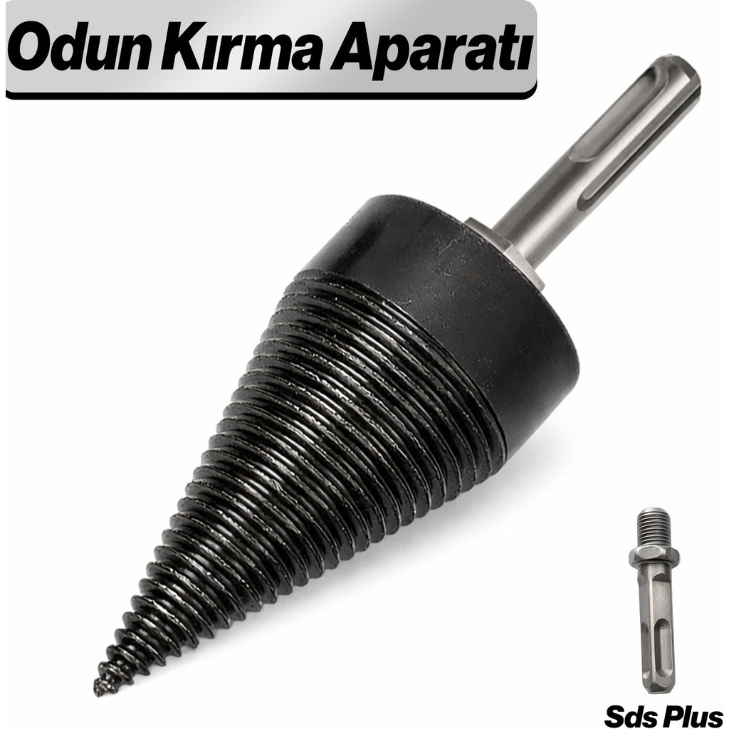 Badem10 Odun Kırma Aparatı 45 mm Matkap Uyumlu Sds Plus Uç Ahşap Kütük Odun Bölme Parçalama Aparatı - Renkli Matkaplar Fiyatı