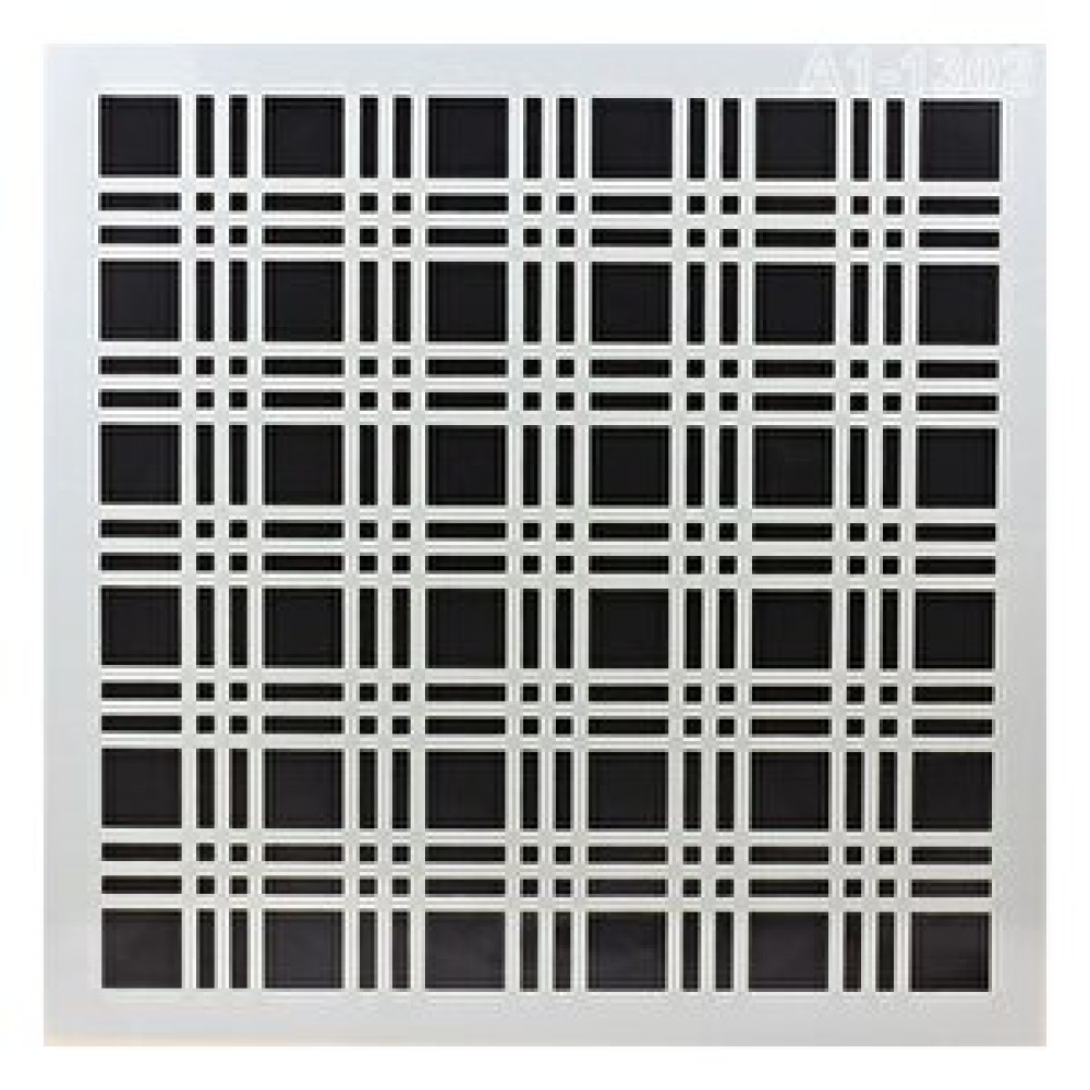 Badem10 Stencil Duvar Boyama Şablon Tasarım Ekose Desen Tekrar Kullanılabilir 30x30 Cm Duvar Kağıdı Fiyatı