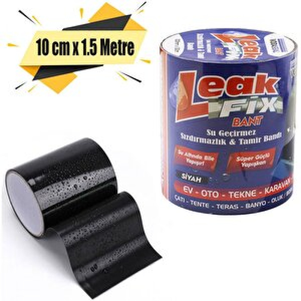 Badem10 Tamir Bandı Siyah Suya Dayanıklı Su Geçirmez Sızdırmaz Bant 10 Cm X 1.5 Metre Bant Fiyatı