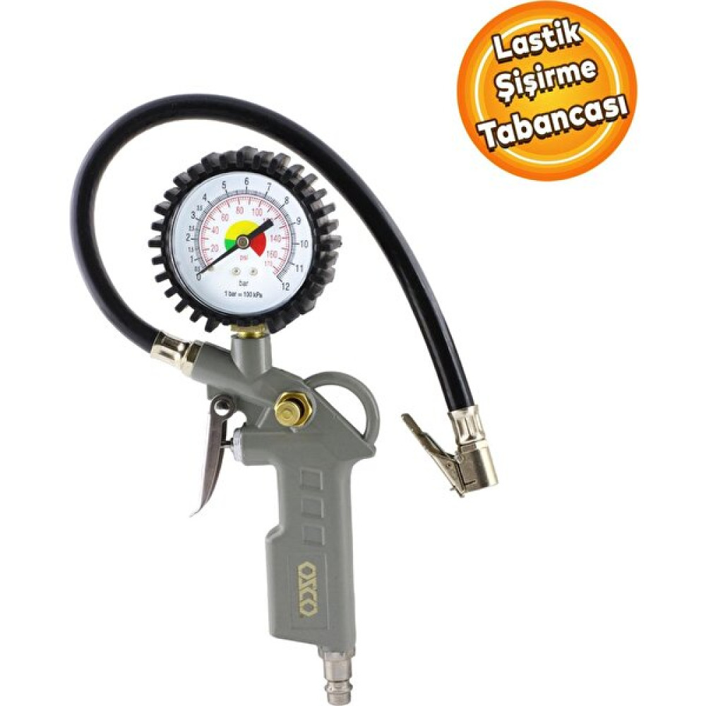 Badem10 Teker Tekerlek Sibop Lastik Şişirme Tabancası Hava Ölçer Basınç Gösterge Bar Saatli 12 170 Psi Lastikler Fiyatı