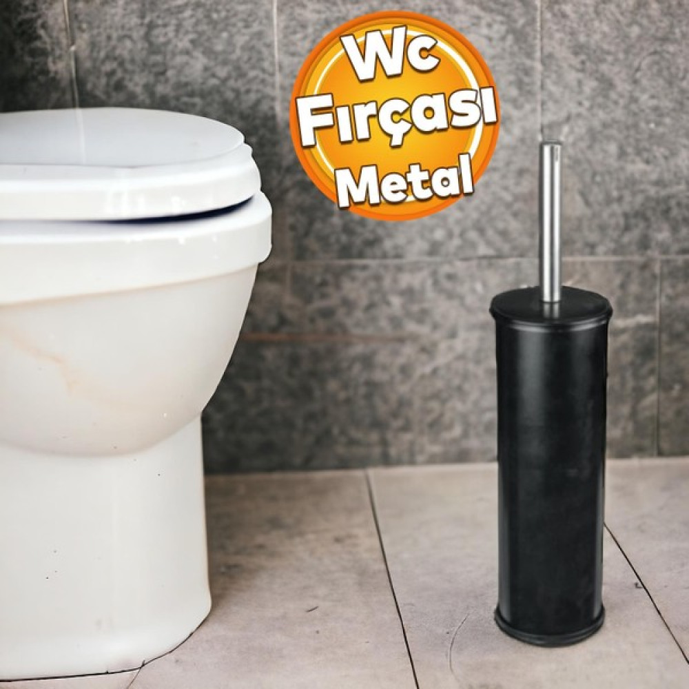 Badem10 Tuvalet Alaturka Alafranga Paslanmaz Siyah Renk Metal Wc Fırçası Banyo Klozet Fırça - Pembe Klozet Fırçası Fiyatı