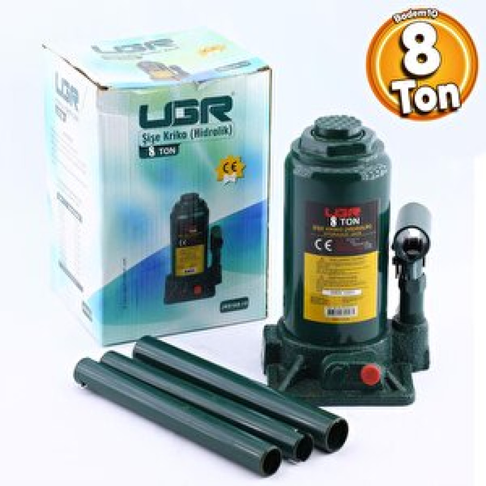 Badem10 Ugr Kriko 8 Ton Hidrolik Oto Araç Araba Kaldırma Kaldıraç Kollu Seti Şişe Tip Kiriko 8 Ton Kriko Fiyatı