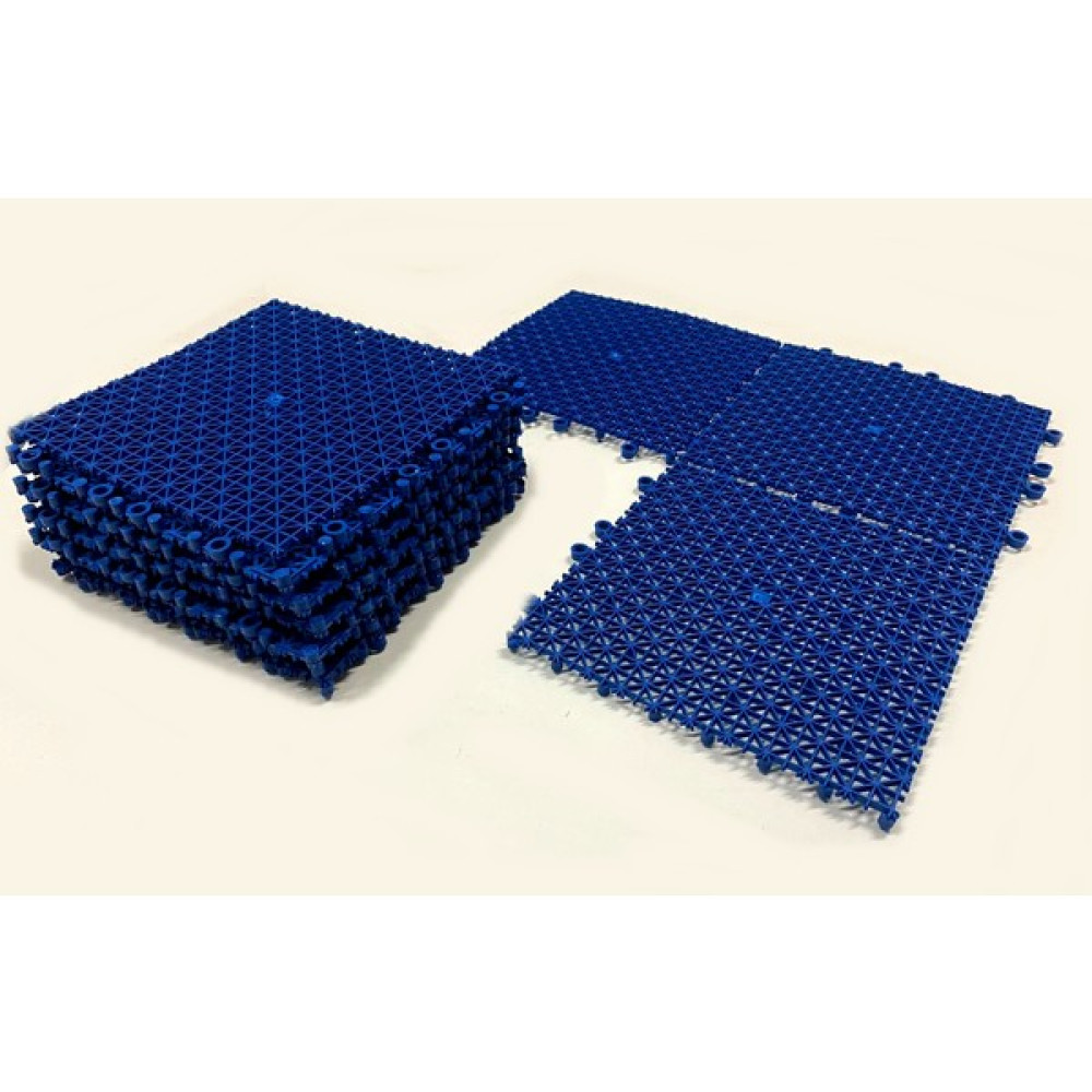 Bademler Halı - Plastik Geçmeli Islak Zemin Yer Izgarası 10 Adet 25X25CM Mavi Renk Yer / Yüzey Kaplamaları Fiyatı