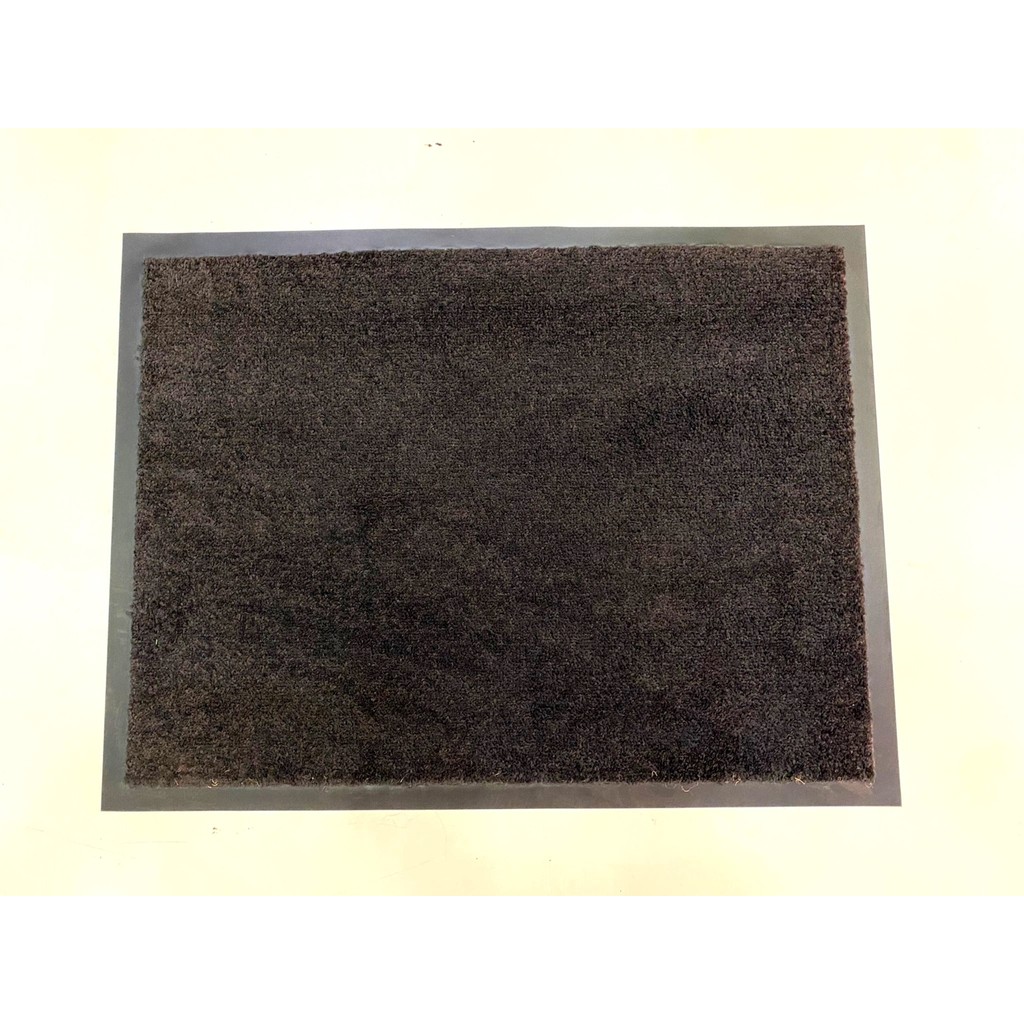 Bademler Halı Toz Kontrol Paspası Nem Alıcı Kapı Önü Mağaza Ofis Paspası - 60 x 90 cm - Koyu Gri Araca Özel Paspaslar Fiyatı