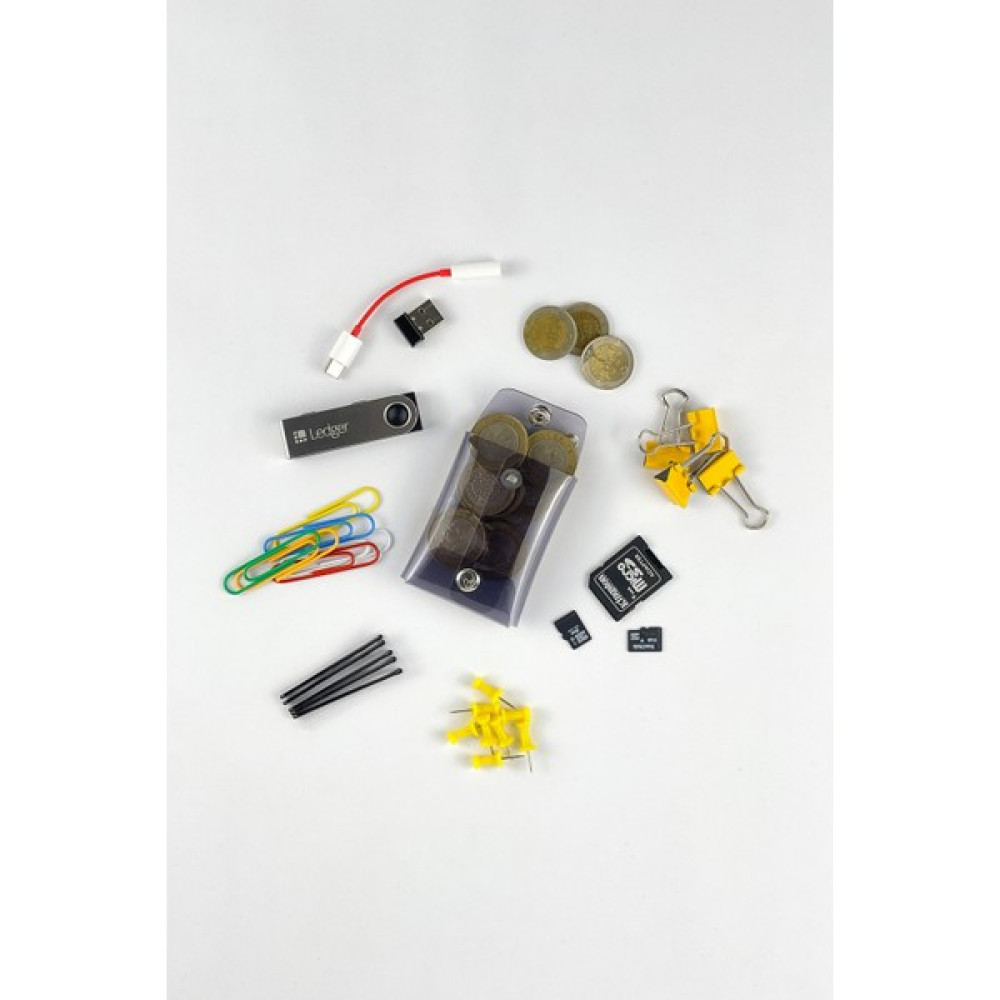 Badger Collection Jellycase Mini Duman Gri Bozuk Para Cüzdanı Küçük Minik Kese Madeni Para Kesesi Şeffaf Pvc Renkli Kalemlik (Kalem Kutusu) Fiyatı