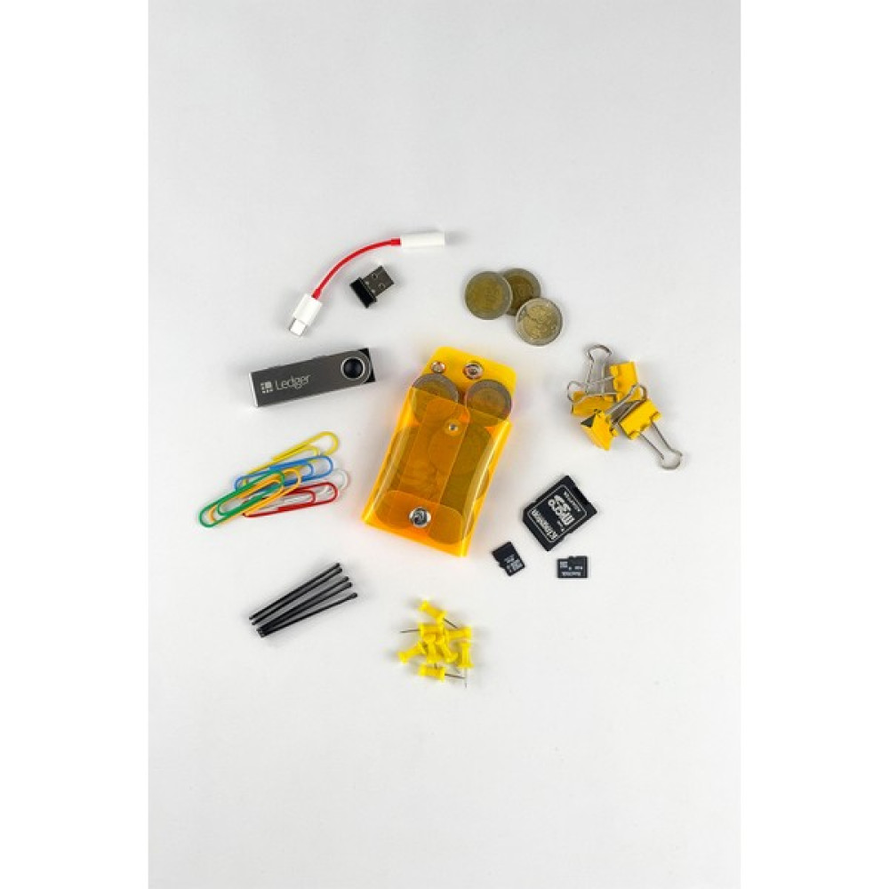 Badger Collection Jellycase Mini Turuncu Bozuk Para Cüzdanı Küçük Minik Kese Madeni Para Kesesi Şeffaf Pvc Renkli Kalemlik (Kalem Kutusu) Fiyatı