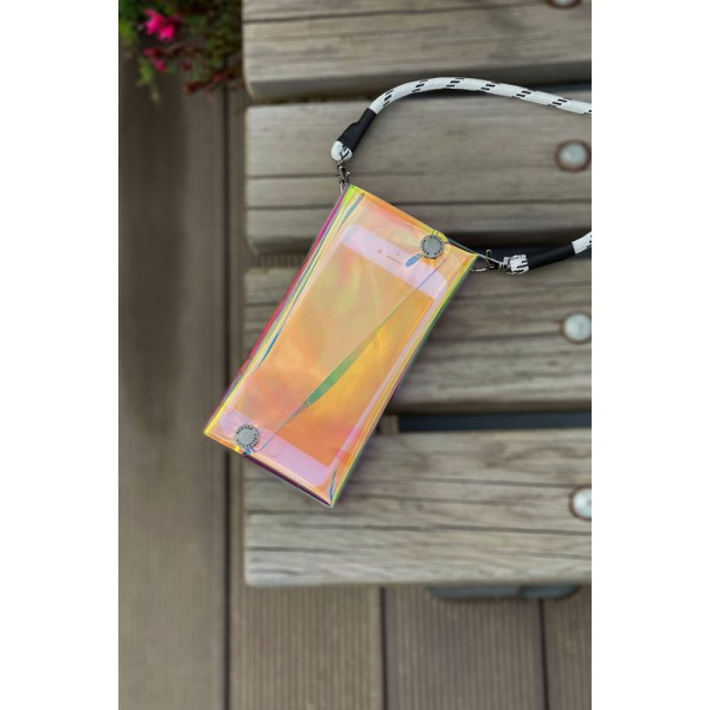 Badger Collection Jellyfon Askılı Şeffaf Telefon Çantası Hologram Minimal Hediye Tasarım Pvc Renkli Unisex Erkek Kadın Bayan Çanta ve Cüzdan Fiyatı