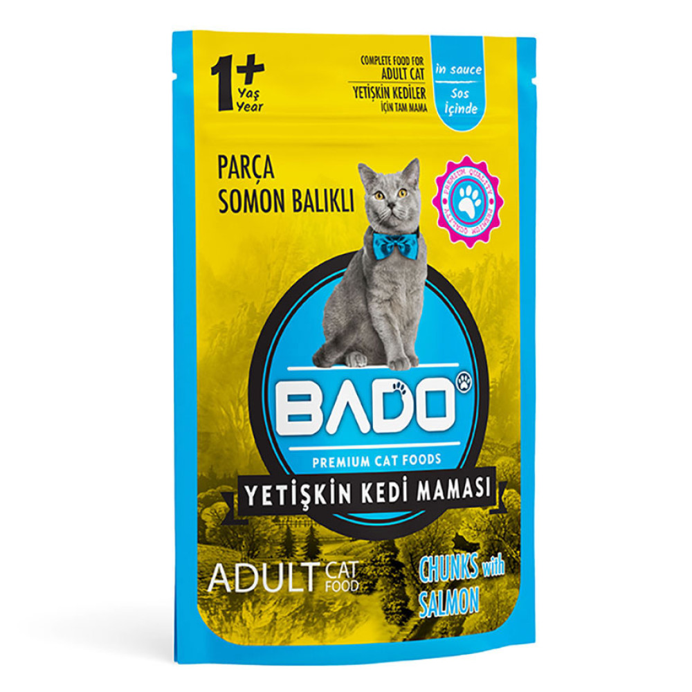 Bado Yaş Mama Yetişkin Kedi Maması 85 gr Somon Balıklı Evcil Hayvan Ürünleri Fiyatı