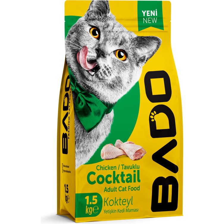 Bado Yetişkin Kedi Maması Kokteyl 1,5 kg Evcil Hayvan Ürünleri Fiyatı