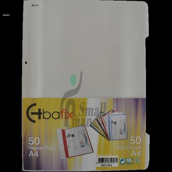 Bafix A-4 Beyaz Plastik Dosya