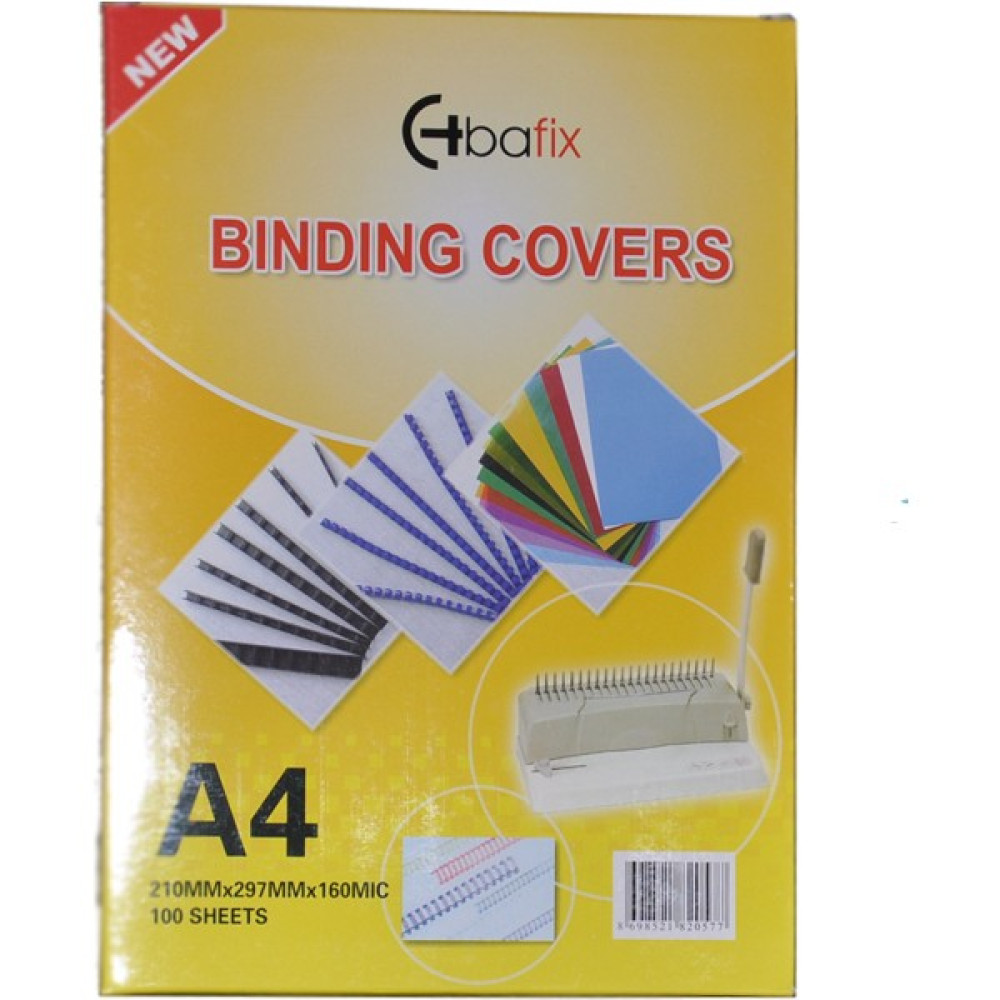 Bafix Cilt Kapağı A-4 160Mic Şeffaf Pvc Ciltleme Makinesi Fiyatı