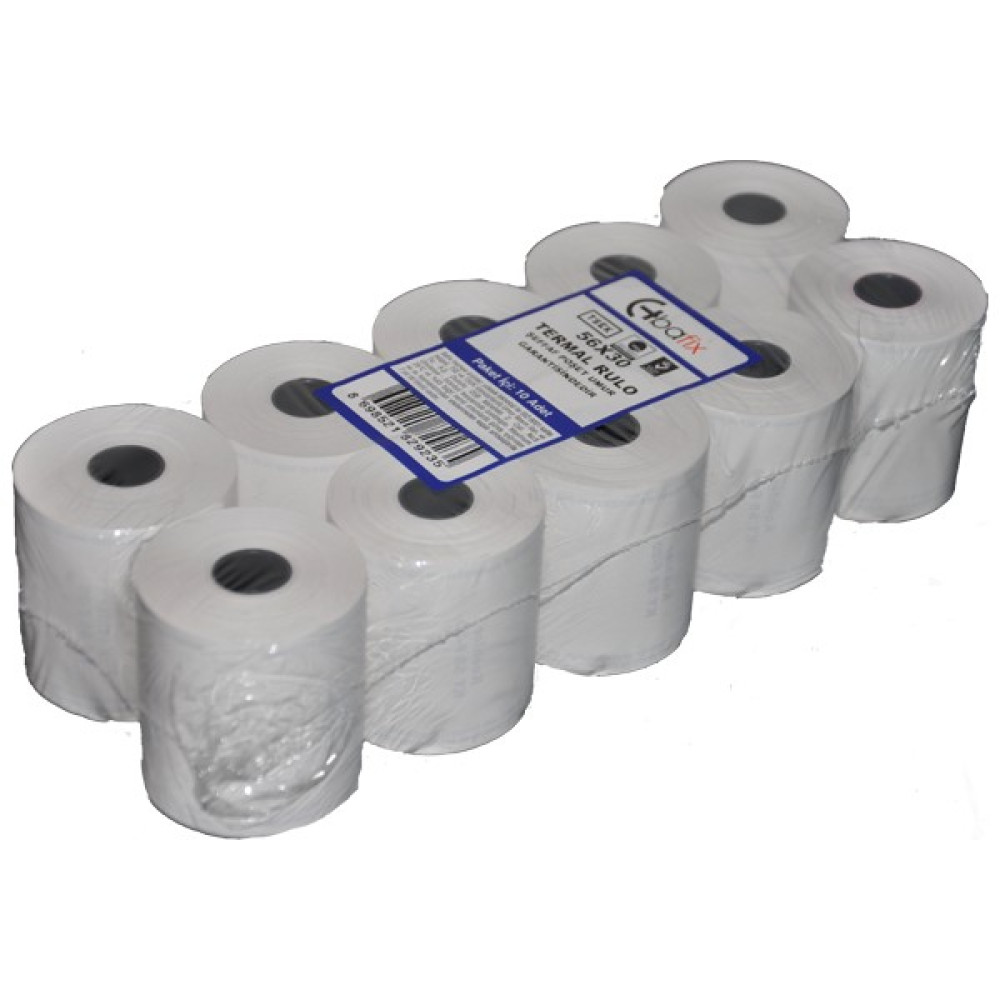 Bafix Termal Rulo 56X30 Mt 10 Lu (1 Paket 10 Adet) Etiket Makinesi Fiyatı