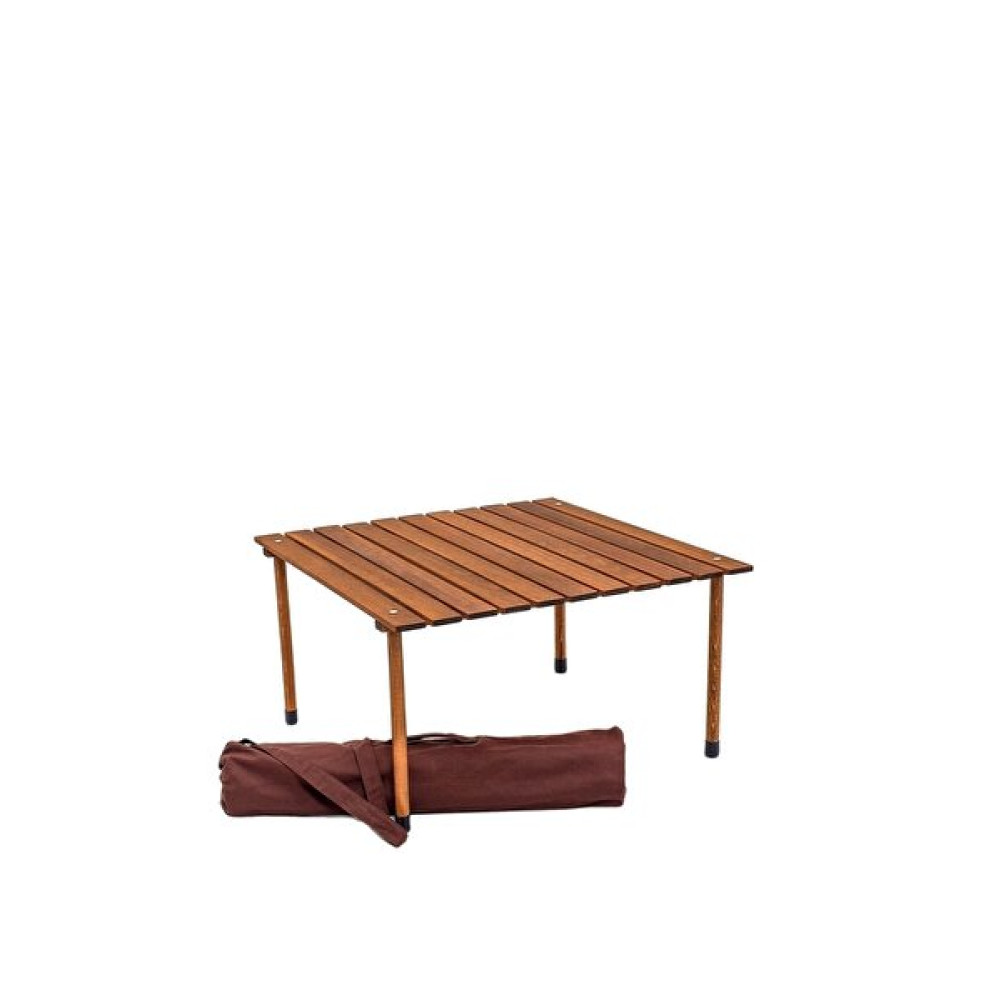 Bag The Joy 70x70x40 CM Ahşap Katlanır Rulo Kahverengi Kamp ve Piknik Masası Kamp & Piknik Masası Fiyatı