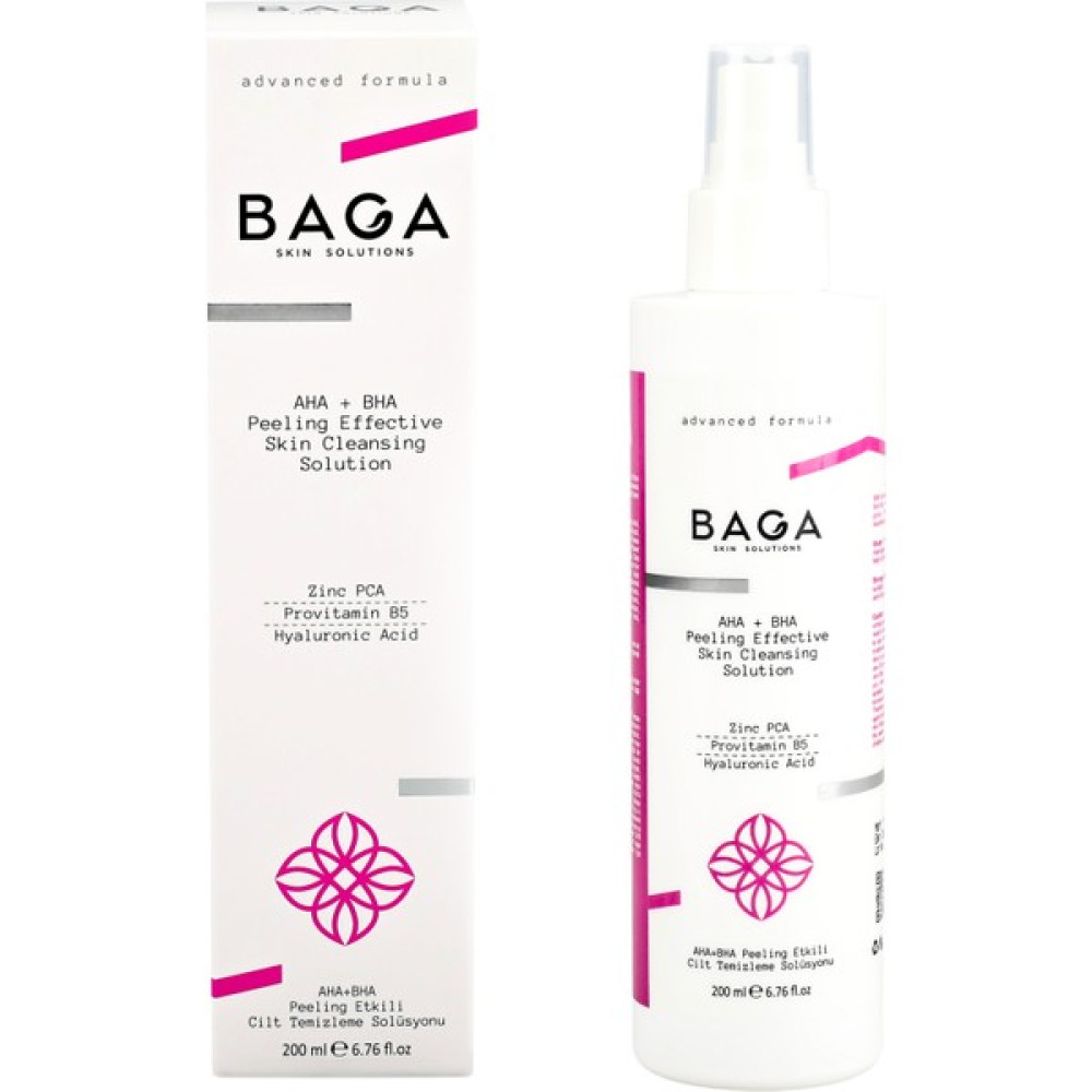 Baga Aha+Bha Peeling Etkili Canlandırıcı ve Gözenek Sıkılaştırıcı Cilt Temizleme Solüsyonu 200 ml Cilt Temizleme ve Peeling Fiyatı