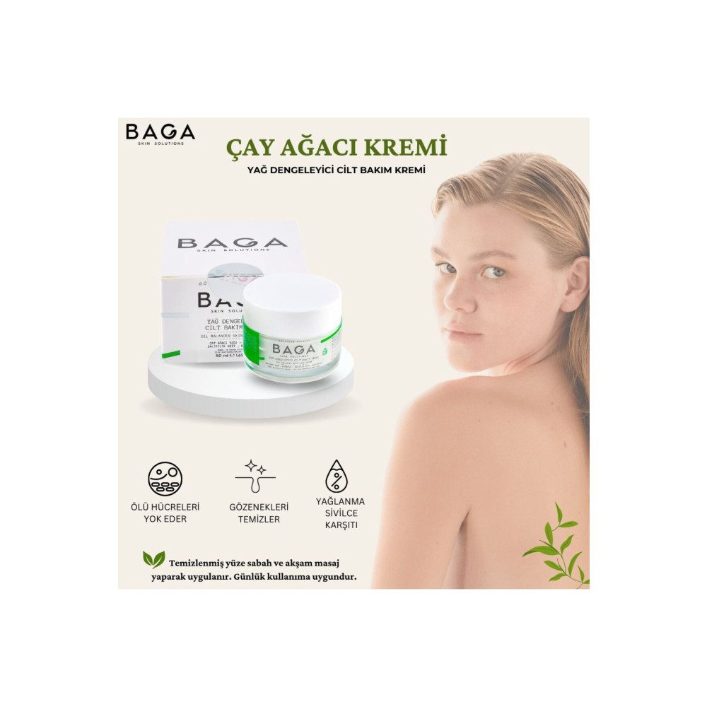 Baga Çay Ağacı Yağı Kremi Cilt ve Yüz Bakımı Fiyatı