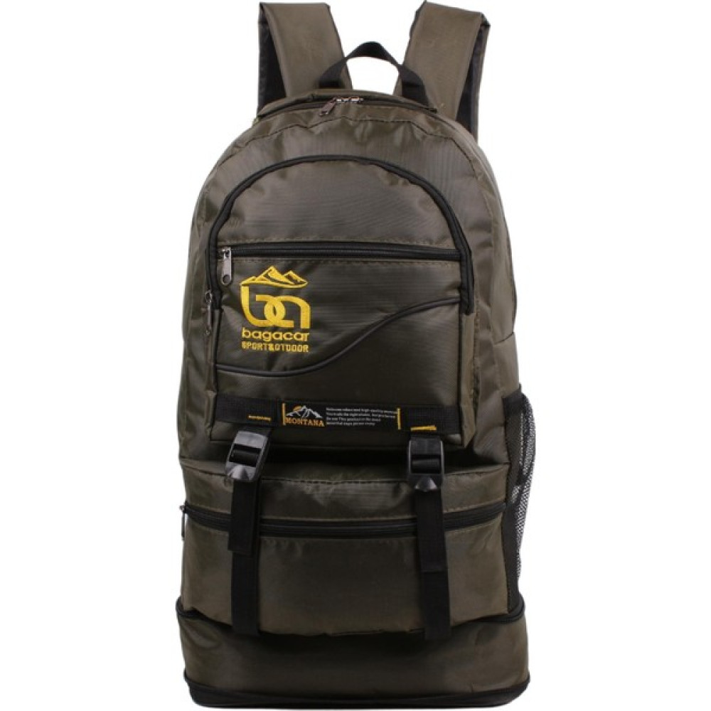 Bagacar Haki Körüklü Dağcı Sırt Çantası 65 Litre Kapasiteli Kamp Çantası Sırt Çantası (Outdoor) Fiyatı