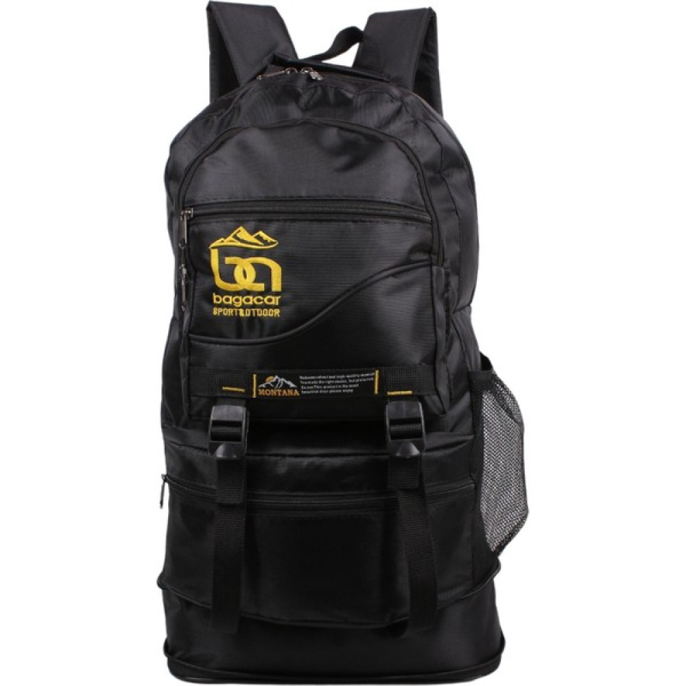 Bagacar Siyah Körüklü Dağcı Sırt Çantası 65 Litre Kapasiteli Kamp Çantası Sırt Çantası (Outdoor) Fiyatı