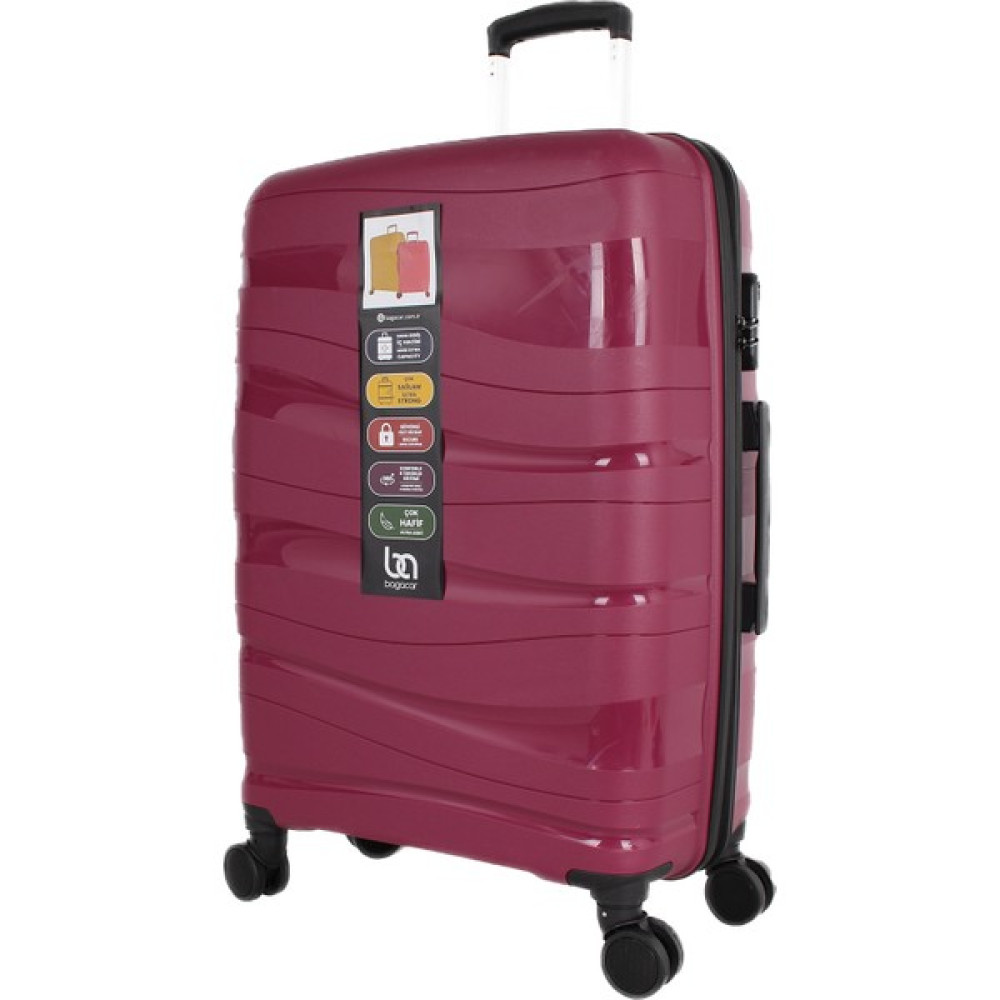 Bagacar Wave Bordo Sert Silikon Kırılmaz Kabin Boy Valiz Oto Boyaları Fiyatı