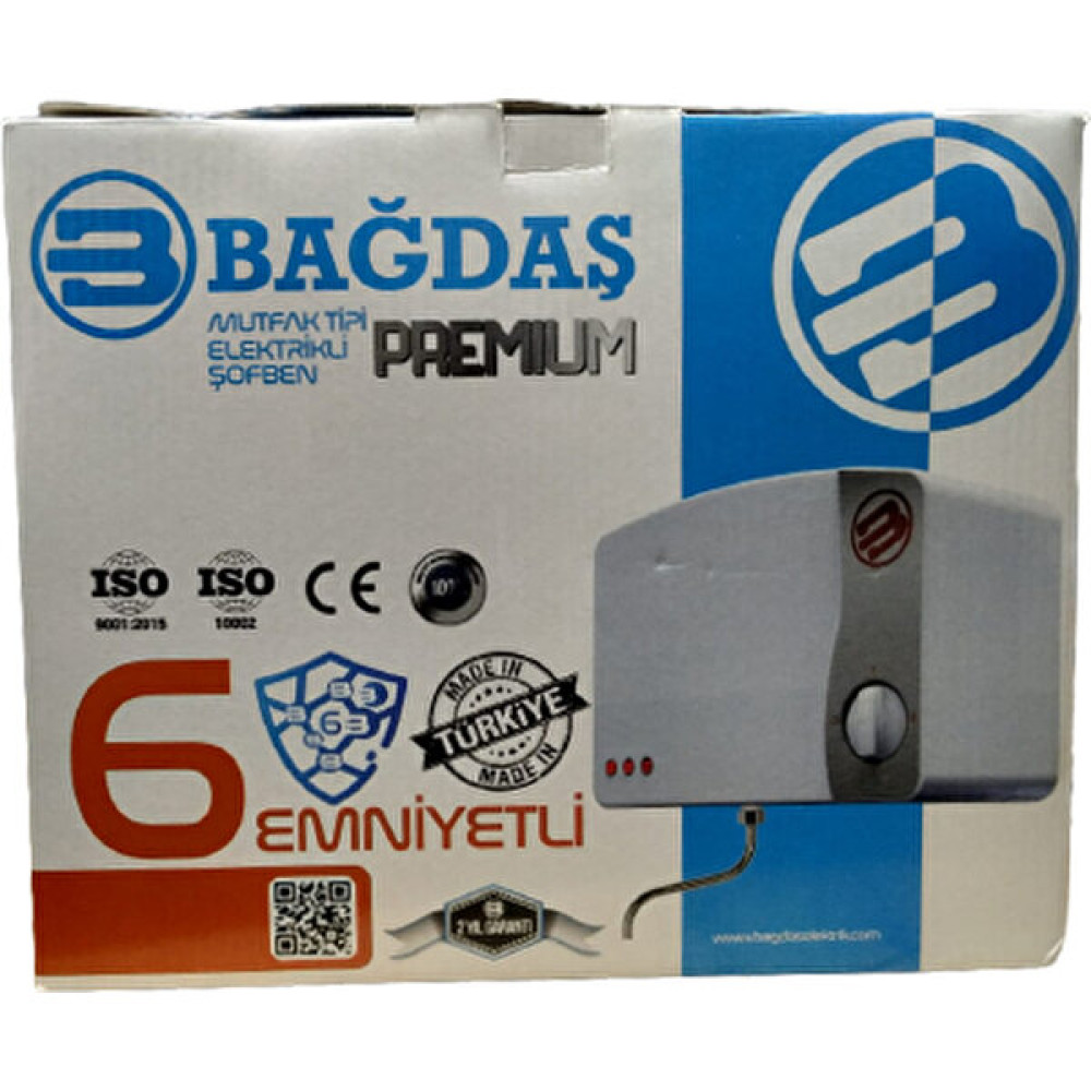 Bağdaş Premium 6 Emniyetli Mutfak Tipi Elektrikli Şofben Şofbenler Fiyatı