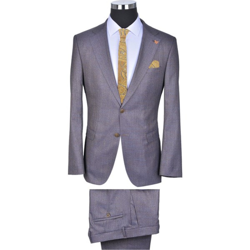 Baggi Erkek Comfort Slim Fit Desenli Takım Elbise Erkek Takım Elbise Fiyatı