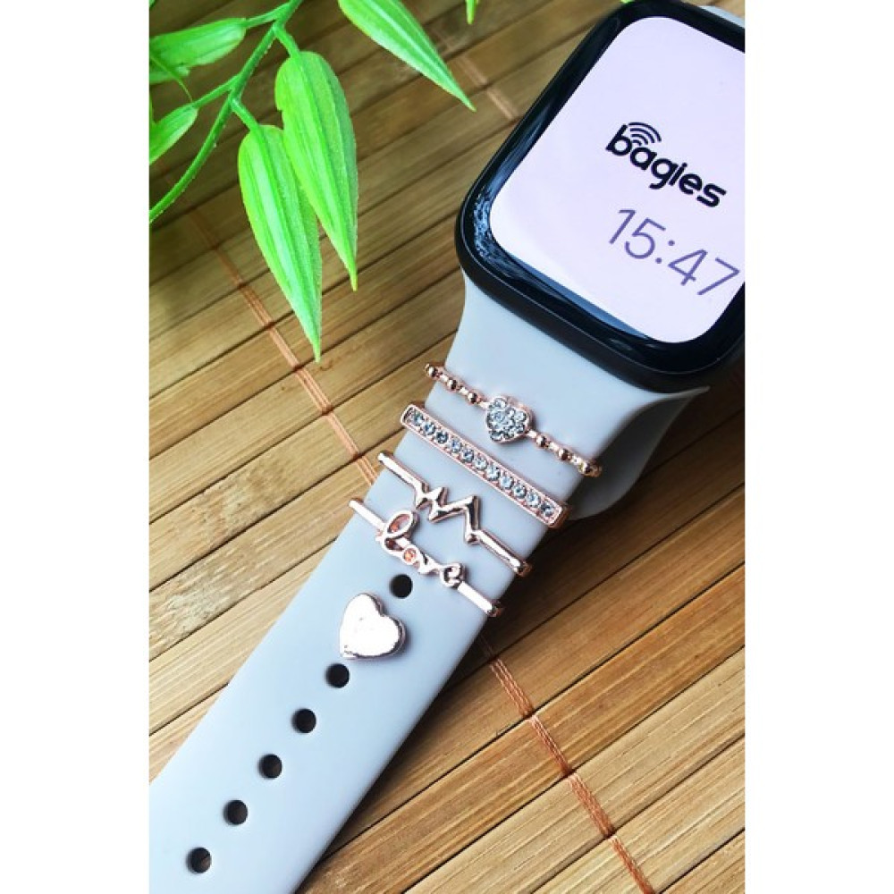 Bagies Apple Watch Için Charm Seti Kordon Aksesuarı Nabız - Gold Giyilebilir Teknoloji Aksesuarları Fiyatı