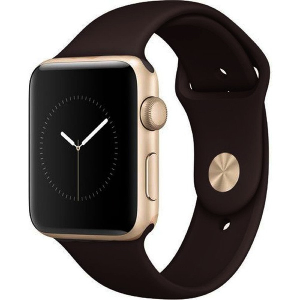 Bagies Apple Watch Seri 8 41 mm Uyumlu Silikon Kordon Kayış - Kahverengi Giyilebilir Teknoloji Aksesuarları Fiyatı