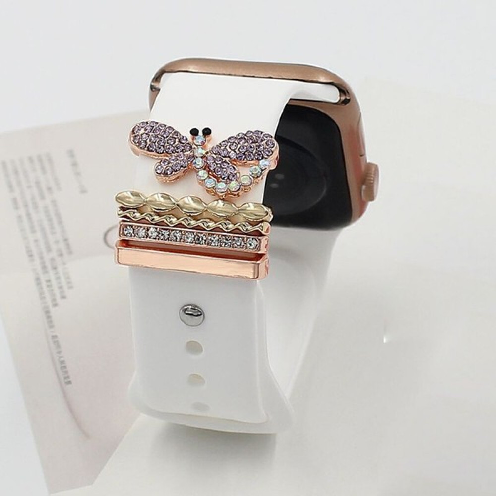 Bagies Apple Watch Uyumlu Kordon Aksesuarı Charm Seti Kelebek - Pembe Giyilebilir Teknoloji Aksesuarları Fiyatı