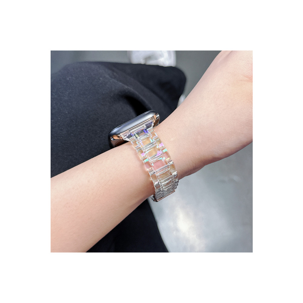 Bagies Watch için Uyumlu Şeffaf Hologram Baklalı Kordon 38 mm 40 mm 41 mm Uyumlu Akıllı Saat Aksesuarı Fiyatı