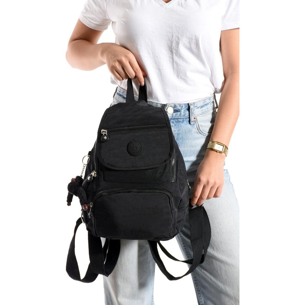 Baginn Kadın Sırt Çantası Kapaklı Model 30*25 cm Hafif Klinkır Kumaş Spor Çantası Günlük Bayan Çantası Bayan Sırt Çantası Fiyatı